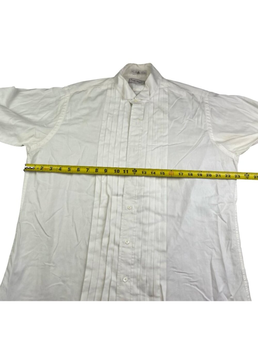 Paul Stuart Men's Sea Island Cotton Tuxedo Dress Shirt Ivory • USA • 16.5 | 36 - Picture 7 of 10